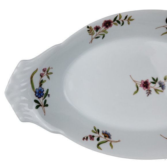BIA Cordon Bleu 2 Au gratin Baking Dishes Versailles Margot Frieda Floral USA - Picture 3 of 7